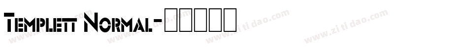 Templett Normal字体转换